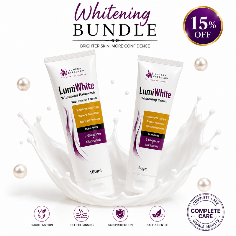 LumiWhite Whitening Bundle – Whitening Facewash & Cream